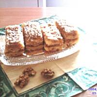 Placek przekładany  jabłkami