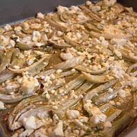 Koper włoski - fenkuł -zapiekany z serem Feta