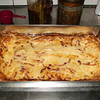 Naleśnik z piekarnika z boczkiem lub bekonem