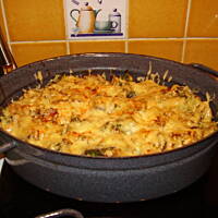 Zapiekanka z brokułami i serem