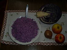 Fot. rynia2, surówka z czerwonej kapusty z majonezem