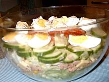 Fot. Natka64, Salatka lodowa z tunczykiem i jajami