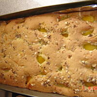 Placek z brzoskwiniami