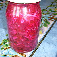 Sałatka z białej kapusty i buraczków