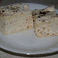 Kokosowy placek z kremem kawowym