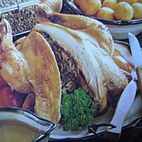 Kurczak nadziewany w białym winie