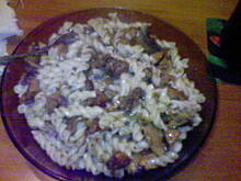 Fot. olusia1, Szybkie danie ...makaron z pieczarkami