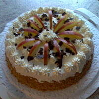 Jablecznik smazony na orzechowym biszkopcie