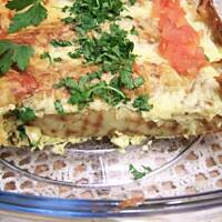 Naleśniki zapiekane ze szpinakiem i fetą