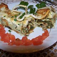 Naleśniki zapiekane ze szpinakiem i fetą