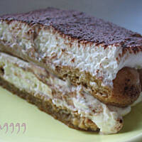 Tiramisu bezjajeczne