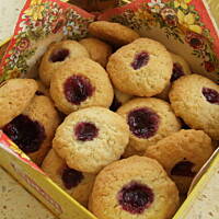 Ciasteczka kokosowe z dżemem