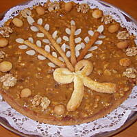 Mazurek Babuni - kajmakowo-orzechowy