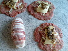 Fot. Natka64, Roladki z mielonego zawijane bekonem