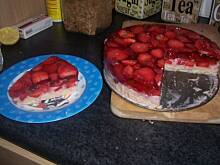 Fot. berenika6, truskawkowy sezonowy sernik na zimno