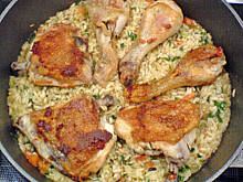 Fot. Malena, Udka z ryzem z patelni