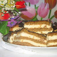 Przekładany sernik gotowany