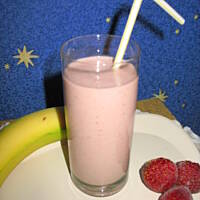 Shake bananowo-truskawkowy