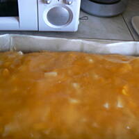 Ciasto biszkoptowe z owocami i kokosem