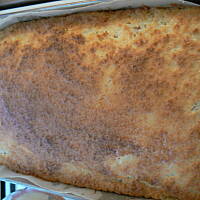 Ciasto biszkoptowe z owocami i kokosem