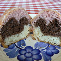 Muffinki trójkolorowe