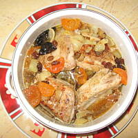 żeberka w sosie morelowo- śliwkowym Kasi