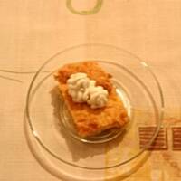 Ciasto z rabarbarem i różową pianką