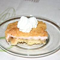 Ciasto z rabarbarem i różową pianką