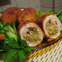 Roladki drobiowe nadziewane