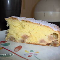 Ekspresowe ciasto z rabarbarem