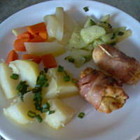 Piersi z kurczaka zawijane bekonem