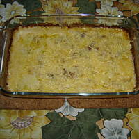 Kurczak zapiekany w zupie cebulowej