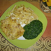 Kurczak zapiekany w zupie cebulowej