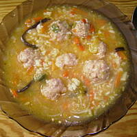 Zupa chińska z klopsikami