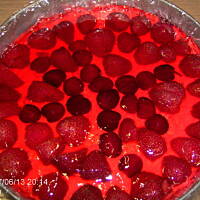 Torcik serowy z galaretką