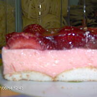 Torcik serowy z galaretką