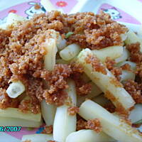 fasolka szparagowa z bułka tartą