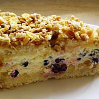 Torcik z jagodami i muesli