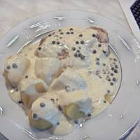 Steki z zielonym pieprzem i Sambuca