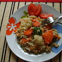 Szybkie danie obiadowe z ryzem