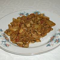 Biała kapusta z mięsem mielonym