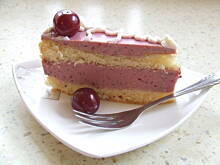 Fot. ilka76, Wiśniowa fantazja na biszkopcie