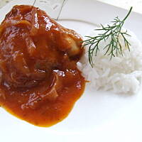 Udka kurczaka w słodko-kwaśnym sosie