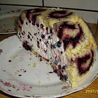 Bomba śmietanowo - jagodowa