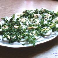 Jajka w sosie rzodkiewkowym