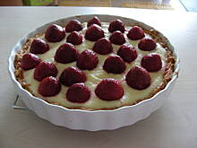 Fot. kiiri, Tarta z masa budyniowa i truskawkami