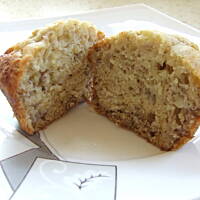 Bananowe muffiny z białą czekoladą