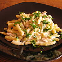 Fasolka szparagowa z pieczarkami