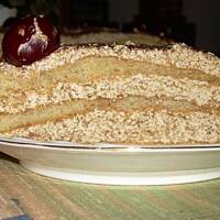 Tort orzechowo kawowy