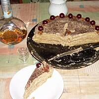 Tort orzechowo kawowy